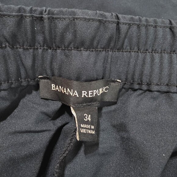 Banana Republic Motion Tech Hybrid Pants Mens Sz 30x39 & 34x42 Black Performance - Picture 7 of 16
